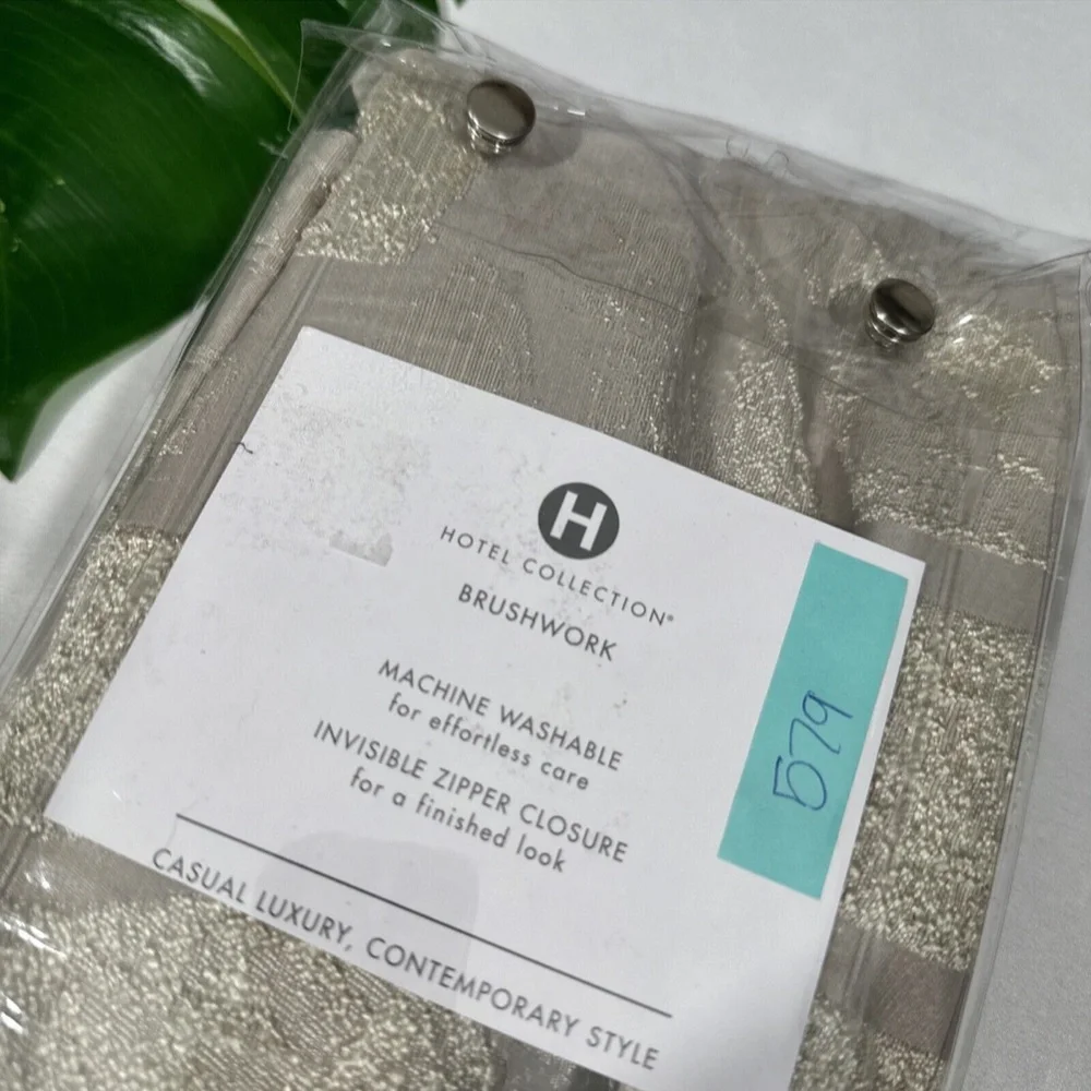 NEW $135 [ 1 Euro Sham‎ ] for Hotel Collection Brushwork